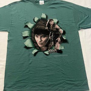 Xena Warrior Princess Green Large T-Shirt – Vintage Never Worn Lucy Lawless